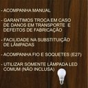 Ver imagem 7 de Arandela Luminária Decorativa Madeira Guarita Red:freijó