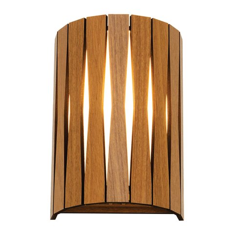 Arandela Luminária Decorativa Madeira Guarita Red:freijó