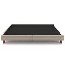 Ver imagem 6 de Cama Casal Base Box Pés Madeira 148cm Suném P05 Veludo Bege - Lyam Decor
