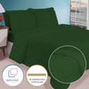 Ver imagem 2 de Edredom Casal Queen 6 Peças Fino para Verão Função Cobre Leito Verde Musgo Casa Dona