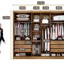Ver imagem 4 de Guarda Roupa 100% Mdf 6 Portas 6 Gavetas com Espelho Cumaru Fendi