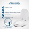 Assento Sanitário Tampa de Vaso Madeira Mdf Laqueado Sabatini para Bacia Icasa 6lpf - Preto - 4