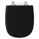 Ver imagem 1 de Assento Sanitário Tampa de Vaso Madeira Mdf Laqueado Sabatini para Bacia Icasa 6lpf - Preto