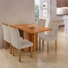 Conjunto Sala de Jantar 4 Lugares Retangular Tampo MDF com Mesa e Cadeiras Carol - 17