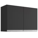 Ver imagem 1 de Armario Aereo 2 Portas 80cm Andreia Preto Reajl Moveis