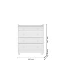 Ver imagem 3 de Cômoda/trocador Doce Sonho Branco 2523 - Qmovi