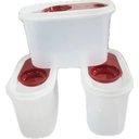 Ver imagem 2 de Tupperware Kit 3 Peças Porta Cereais com Tampa Colher Kit 3 Peças Porta Cereais com Tampa Colher