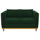 Ver mais imagens de Kit Sofá 2 Lugares e Poltrona Europa Suede Verde ADJ Decor