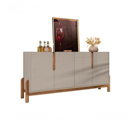 Aparador Buffet Lizz 4 Portas 1,70 Off-white/cedro - 5
