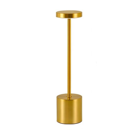 Luminária de Mesa sem Fio Acendimento Ao Toque 3 Tons de Iluminação Branco Frio Morno Quente Dourado