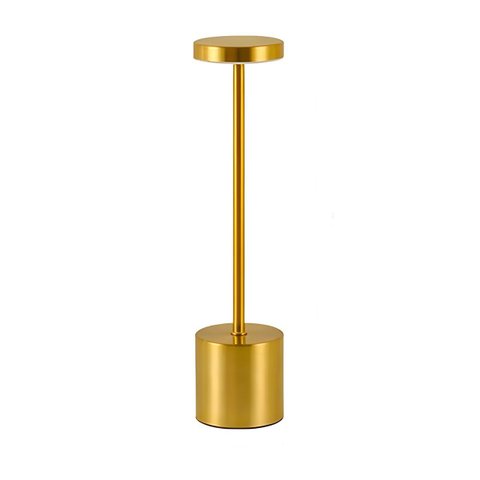 Luminária de Mesa sem Fio Acendimento Ao Toque 3 Tons de Iluminação Branco Frio Morno Quente Dourado