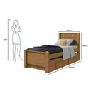 Ver imagem 4 de Cama Solteiro Athenas com Auxiliar Amêndoa Clean Off White Flex - Lopas
