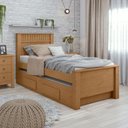 Ver imagem 5 de Cama Solteiro Athenas com Auxiliar Amêndoa Clean Off White Flex - Lopas