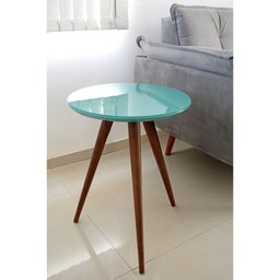 Mesa Lateral de Canto Pé Palito Tiffany 45 cm - 2 Mesa Lateral de Canto Pé Palito Tiffany 45 cm - 2
