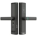 Ver imagem 1 de Fechadura Eletrônica Digital Biometria Senha Campainha Wifi Preto - Cinza Titânio