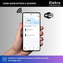 Ver imagem 6 de Fechadura Eletrônica Digital Biometria Senha Campainha Wifi Preto - Cinza Titânio