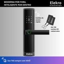 Ver imagem 5 de Fechadura Eletrônica Digital Biometria Senha Campainha Wifi Preto - Cinza Titânio