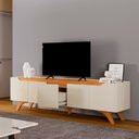 Ver imagem 6 de Rack Atenas 220 - Mv - Rei de Casa Off White/naturalle