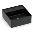 Ver imagem 1 de Cuba de Apoio Quadrada com Mesa 350x350 Design 3D Preto/Matte Black Celite