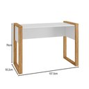 Ver imagem 3 de Mesa para Escritório Office Freijó/Branco Acetinado - Qmovi