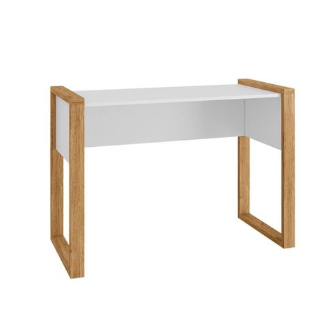 Mesa para Escritório Office Freijó/Branco Acetinado - Qmovi