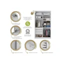 Ver imagem 5 de Guarda Roupa Solteiro 100% MDF BP com 2 Portas Zermatt