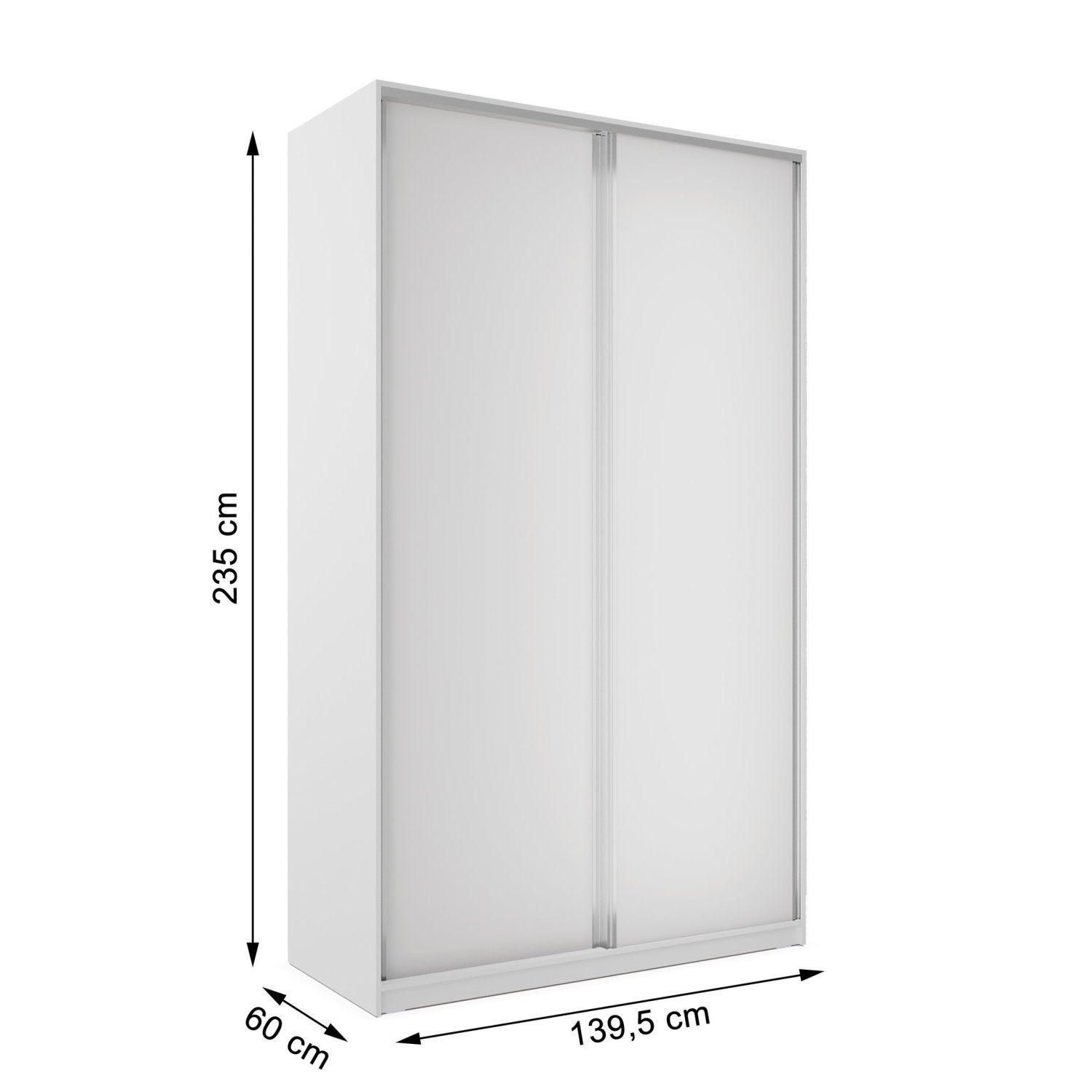 Guarda Roupa Solteiro 100% MDF BP com 2 Portas Zermatt - 4