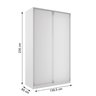 Guarda Roupa Solteiro 100% MDF BP com 2 Portas Zermatt - 4