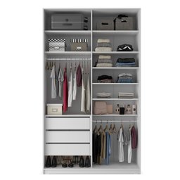 Guarda Roupa Solteiro 100% MDF BP com 2 Portas Zermatt - 6