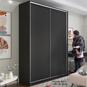 Ver imagem 7 de Guarda Roupa Solteiro 100% MDF BP com 2 Portas Zermatt