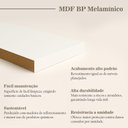 Ver mais imagens de Guarda Roupa Solteiro 100% MDF BP com 2 Portas Zermatt Preto