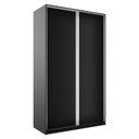 Ver imagem 2 de Guarda Roupa Solteiro 100% MDF BP com 2 Portas Zermatt Preto