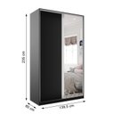 Ver imagem 5 de Guarda Roupa Solteiro 100% MDF BP com 2 Portas e 1 Espelho Zermatt