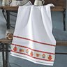 Pano de Copa Vigo Lanche Kit 2 peças - Dohler Branco/Vermelho - 1