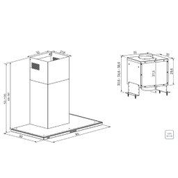 Coifa de Parede Tramontina Slim Wall 90 cm Split em Aço Inox 220V - 6