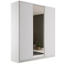 Ver imagem 2 de Guarda Roupa Casal 100% MDF BP com 3 Portas e 1 Espelho Zermatt
