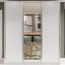 Ver imagem 3 de Guarda Roupa Casal 100% MDF BP com 3 Portas e 1 Espelho Zermatt