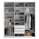 Ver imagem 6 de Guarda Roupa Casal 100% MDF BP com 3 Portas e 1 Espelho Zermatt