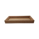 Ver imagem 2 de Bandeja Em Mdf Com Cortiça e Vidro 28x12cm - Mart