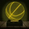 Luminária Led 3d | Basquete Bola| Abajur 16 Cores + Controle - 1