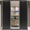 Ver imagem 3 de Guarda Roupa Casal 100% MDF BP com 3 Portas e 1 Espelho Zermatt