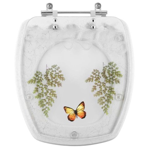 Tampa de Vaso Sanitário Decorado Art Branco para Bacia Incepa