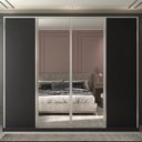 Ver imagem 3 de Guarda Roupa Casal 100% MDF BP com 4 Portas e 2 Espelhos Zermatt