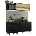 Ver imagem 3 de Armário de Cozinha Compacta 180cm Preto Reims Madesa 01