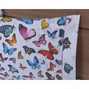 Ver imagem 5 de Jogo Lençol 4 Peças Cama Viúva 2,03mx1,20mx35cm 100% Algodão 180 Fios Ponto Palito Borboletas Colori