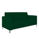 Ver imagem 2 de Sofá Living Decorativo Houston 2 Lugares 200cm Pés em Metal Veludo Verde G33 - Gran Belo