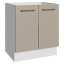Ver imagem 1 de Balcão de Cozinha 70 cm 2 Portas (sem Tampo) Branco/Crema Agata Madesa