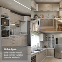 Ver imagem 5 de Balcão de Cozinha 70 cm 2 Portas (sem Tampo) Branco/Crema Agata Madesa