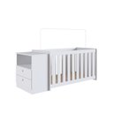 Ver imagem 2 de Conjunto Quarto de Bebê 1 Berço com Colchão 1 Cômoda Trocador Aconchego