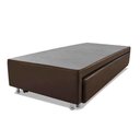 Ver imagem 3 de Cama Box Bicama Auxiliar Solteiro Sintético Espuma 8cm 40x88x188 Marrom